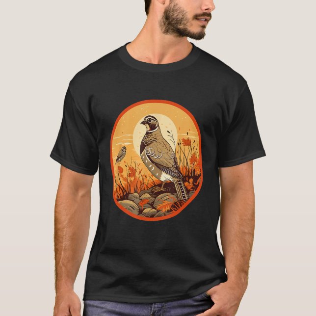 Quail Dwarf Quail Breeder T-Shirt (Front)