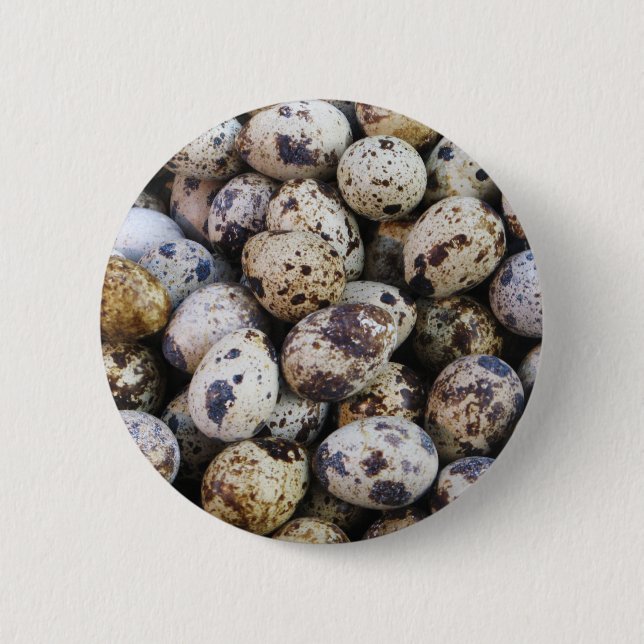 Quail Eggs 6 Cm Round Badge (Front)