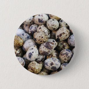 Quail Eggs 6 Cm Round Badge