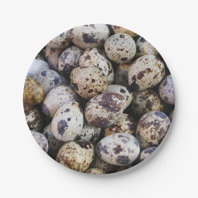 Quail Eggs Paper Plate (Front)