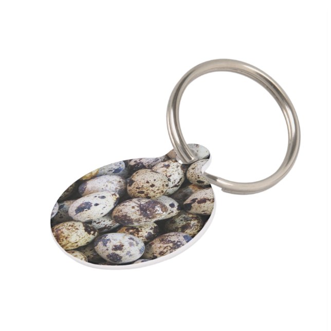 Quail Eggs Pet Tag (Side)
