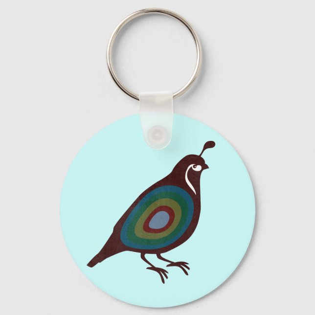 Quail Key Ring (Front)