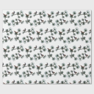 Quail Pine Wrapping Paper