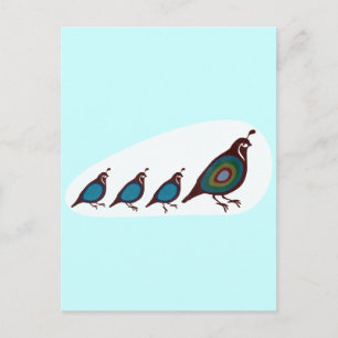 Quail Postcard