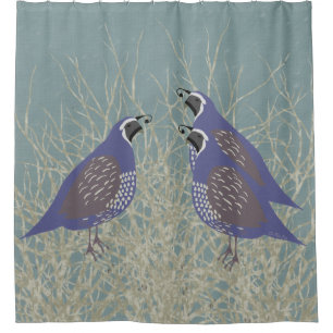 Quail Shower Curtain