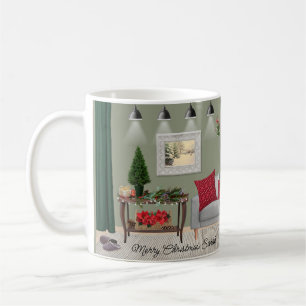 Quaint Christmas Scene Mug