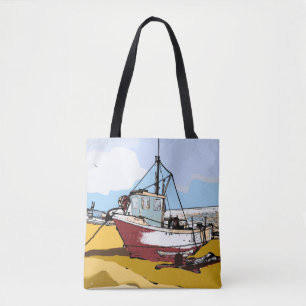 Quaint Fishing Boat  Tote Bag
