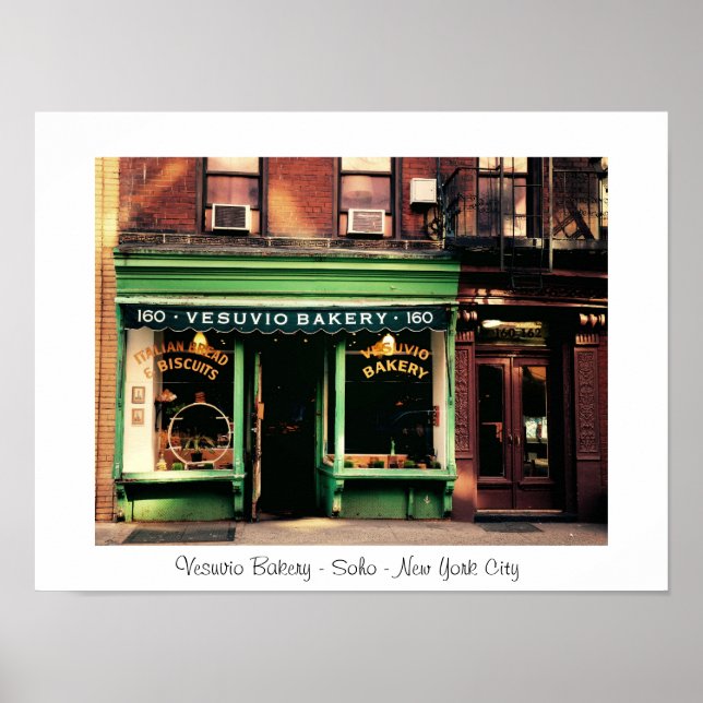 Quaint Soho Bakery - New York City Poster (Front)