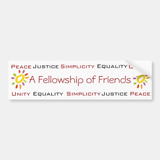 Quaker bumper sticker (Front)