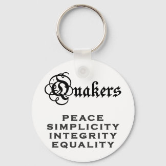 Quaker Motto Key Ring