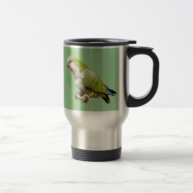 Quaker Parrot Travel Mug (Right)