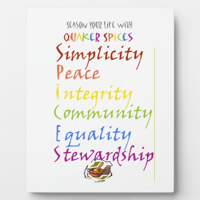 Quaker Spices Plaque (Front)