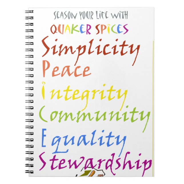 Quaker Spices Spiral Notebook (Front)
