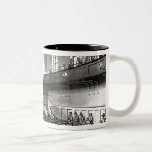 Quakers Meeting, from Ackermann's Two-Tone Coffee Mug
