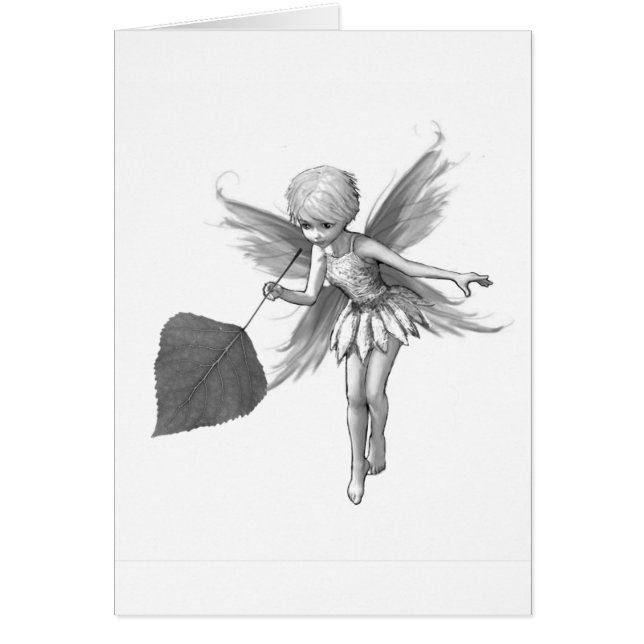 Quaking Aspen Tree Fairy with Leaf (Front)