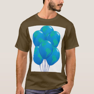 Qualate Globe Biodegradable Late Balloon 11Inch T-Shirt