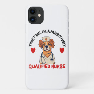 Qualified Nurse Pawsitively Case-Mate iPhone Case