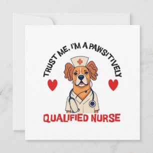 Qualified Nurse Pawsitively Invitation