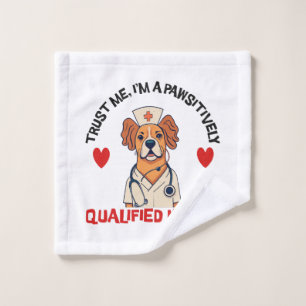 Qualified Nurse Pawsitively Wash Cloth