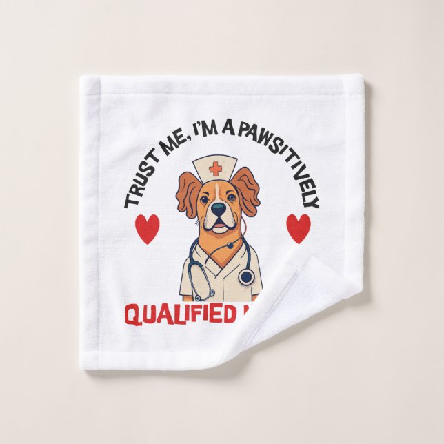 Qualified Nurse Pawsitively Wash Cloth (Wash Cloth)