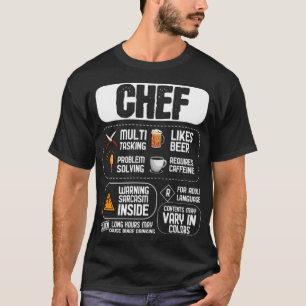 Qualities of a Chef bakery space cooks  T-Shirt