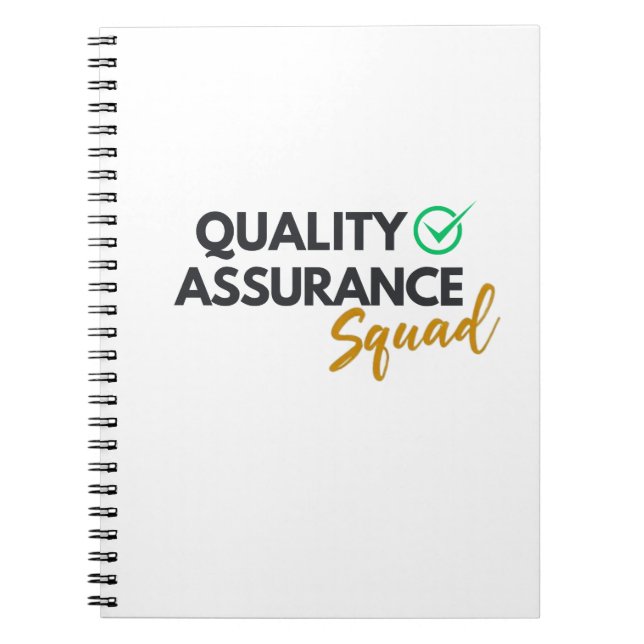 Quality Assurance Squad – QA Team Notebook (Front)