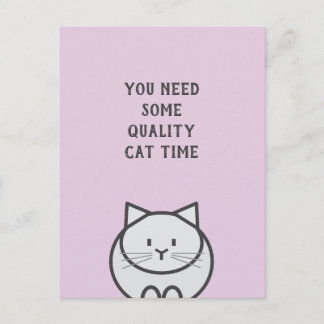 Quality Cat Time Postcard