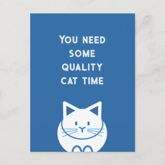Quality Cat Time Postcard