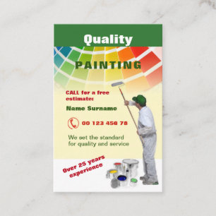 Quality painting business card