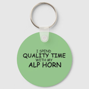 Quality Time Alp Horn Key Ring