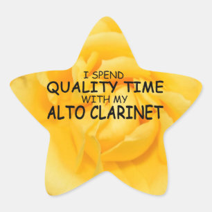 Quality Time Alto Clarinet Star Sticker