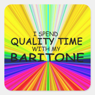 Quality Time Baritone Square Sticker