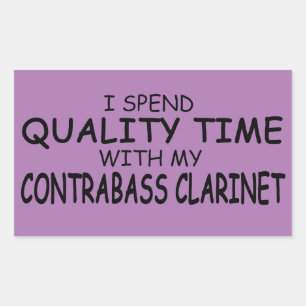 Quality Time Contrabass Clarinet Rectangular Stick Rectangular Sticker