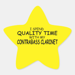 Quality Time Contrabass Clarinet Star Sticker