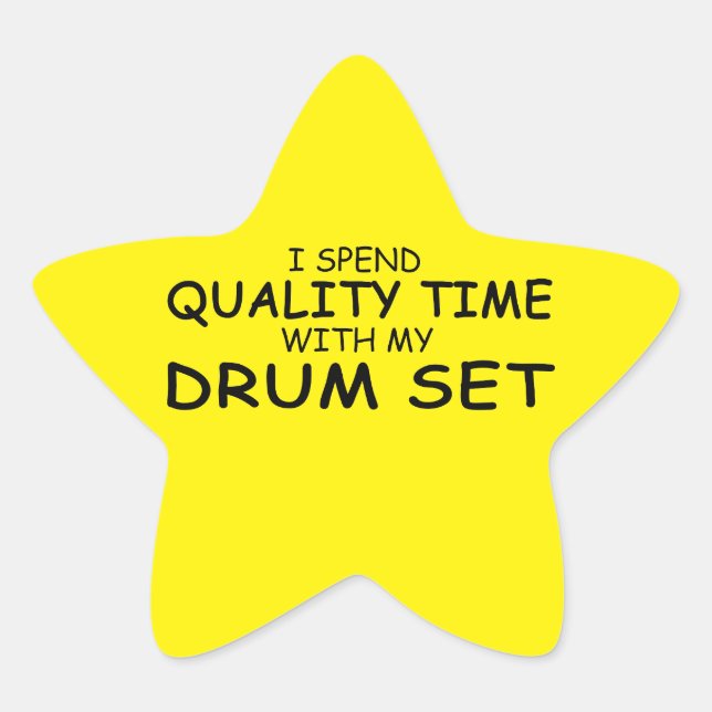 Quality Time Drum Set Star Sticker (Front)
