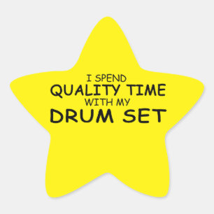 Quality Time Drum Set Star Sticker