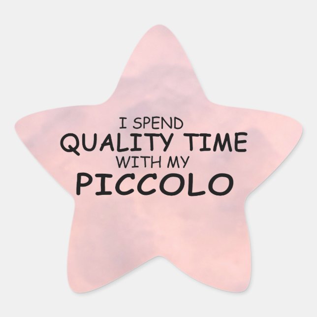 Quality Time Piccolo Star Sticker (Front)