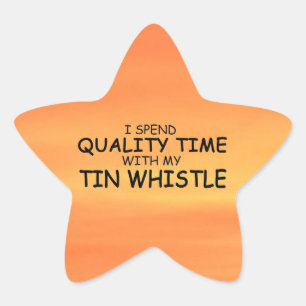 Quality Time Tin Whistle Star Sticker