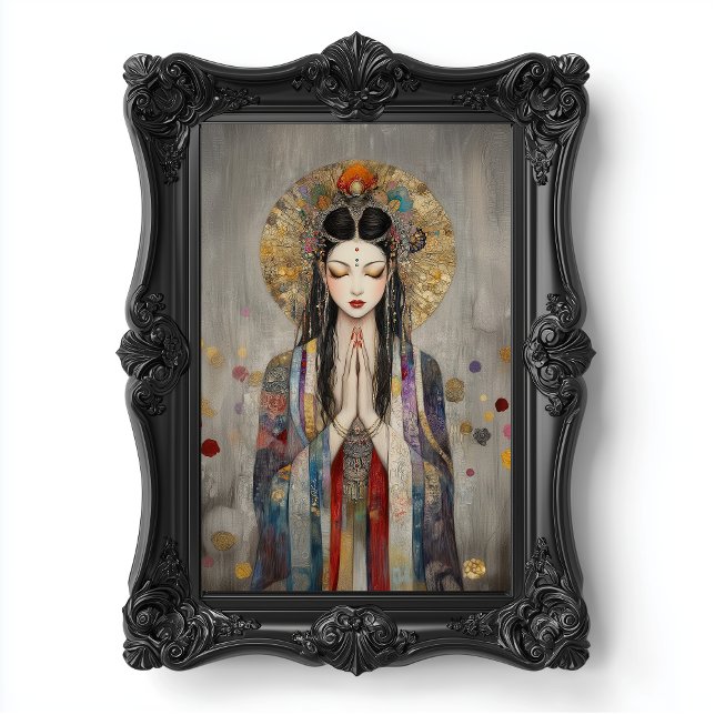 Quan Yin: Buddhist Goddess Art Nouveau Poster (Creator Uploaded)