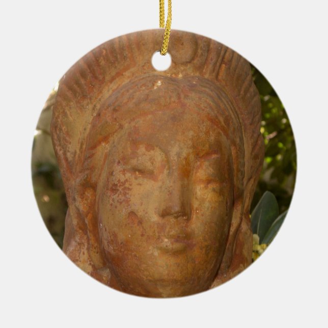 Quan Yin Ceramic Tree Decoration (Front)