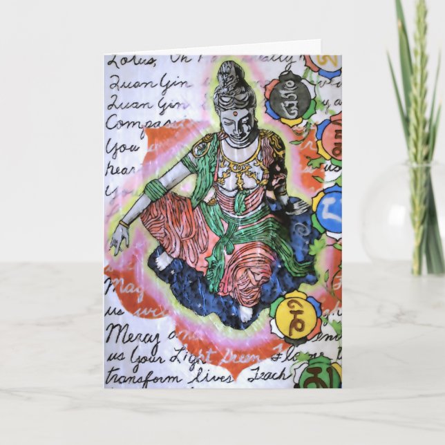 Quan Yin God/Goddess of Compassion Card (Front)