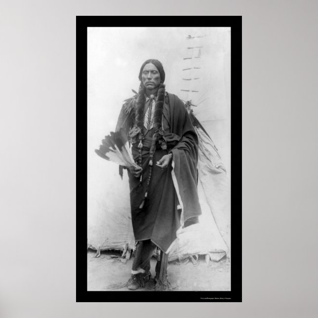 Quanah Parker, Comanche Indian Chief 1909 Poster (Front)