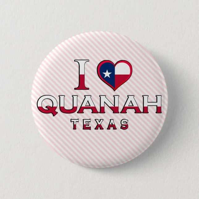 Quanah, Texas 6 Cm Round Badge (Front)
