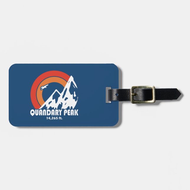 Quandary Peak Sun Eagle Luggage Tag (Front Horizontal)