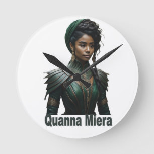 Quanna Miera Cover Art Round Clock