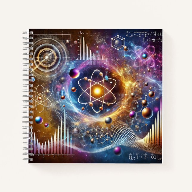 Quantum Atoms & Cosmic Energy Notebook (Front)