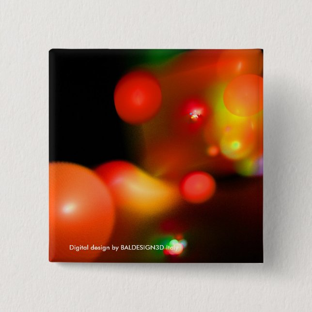 QUANTUM BUBBLES 15 CM SQUARE BADGE (Front)