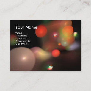 QUANTUM BUBBLES MONOGRAM Vibrant Business Card