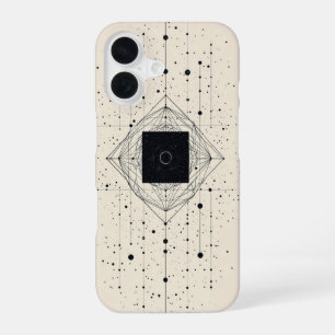 Quantum Centre Grid iPhone 16 Case