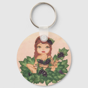 Quantum Cutie Grape Vine Girl Key Ring